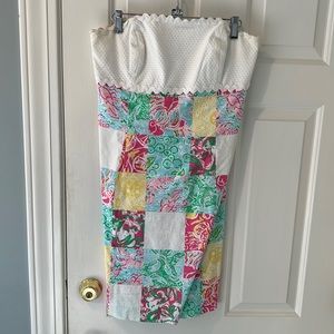 Lilly Pulitzer strapless dress